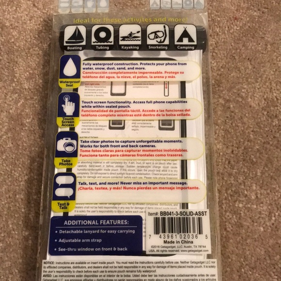 NEVER OPENED- Water Wallet - Picture 2 of 2